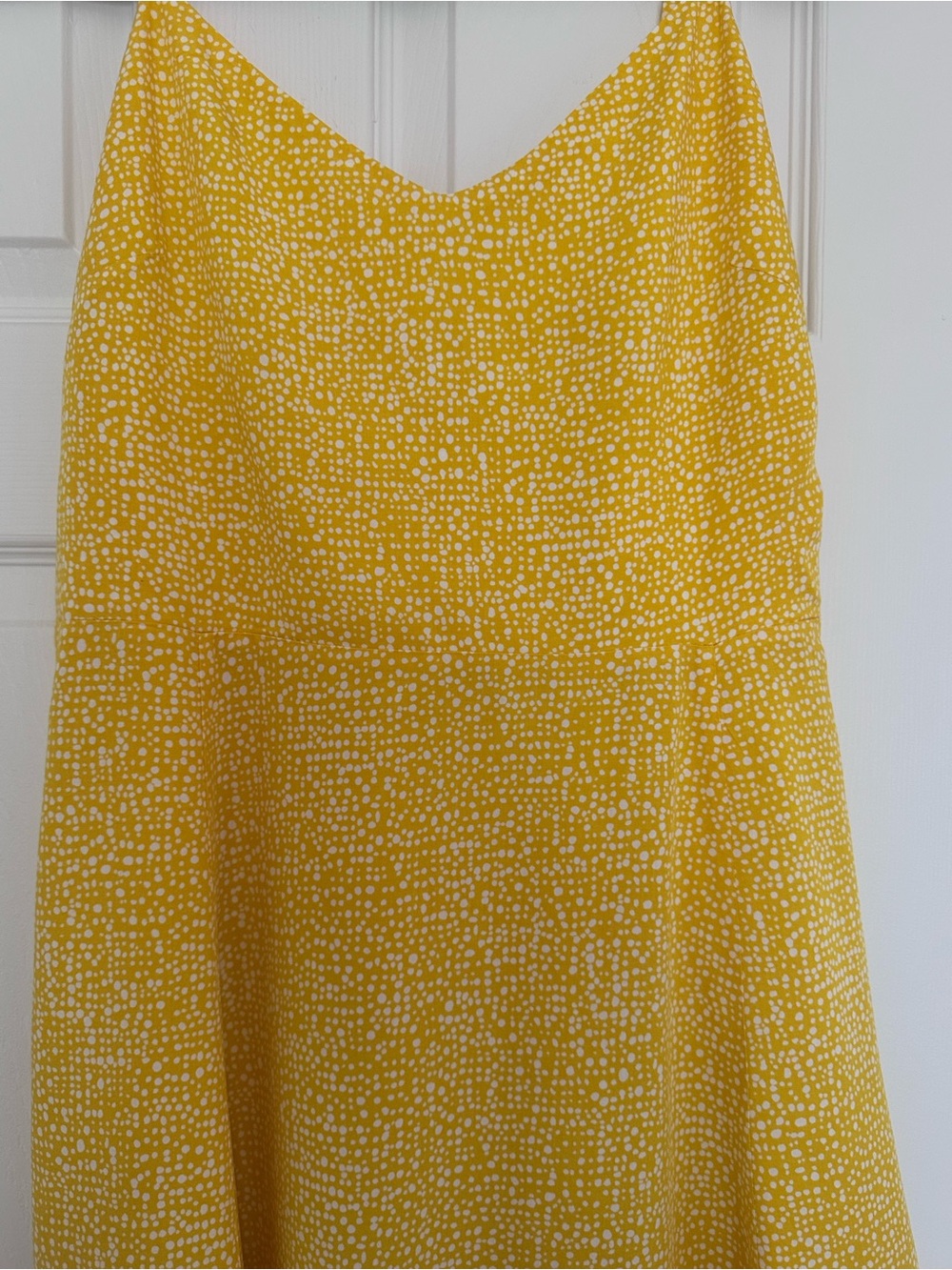 Gap Yellow Spaghetti Strap Midi Dress Size Large - Picture 2 of 8